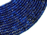 Blue Jade Beads, Faceted Rondelle, Approx 2 x 4mm-Gems:Assorted Shape-BeadBeyond