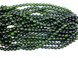 Dyed Jade- Dark Olive Green, 8mm Round Beads-Gems: Round & Faceted-BeadBeyond