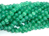 Dyed Jade- Green, 8mm Round Beads-Gems: Round & Faceted-BeadBeyond
