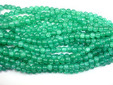 Dyed Jade- Green, 8mm Round Beads-Gems: Round & Faceted-BeadBeyond