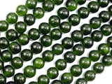 Dyed Jade- Dark Olive Green, 8mm Round Beads-Gems: Round & Faceted-BeadBeyond