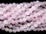 Dyed Jade, Light Pink, 8mm Round Beads-Gems: Round & Faceted-BeadBeyond