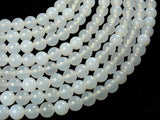 White Agate, 8 mm (8.4 mm) Round Beads-Gems: Round & Faceted-BeadBeyond