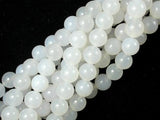 White Agate, 10mm (10.3 mm) Round Beads-Agate: Round & Faceted-BeadBeyond