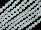 White Agate, 6mm (6.3 mm) Round Beads-Agate: Round & Faceted-BeadBeyond