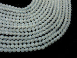 White Agate, 6mm (6.3 mm) Round Beads-Agate: Round & Faceted-BeadBeyond