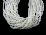 White Agate, 6mm (6.3 mm) Round Beads-Agate: Round & Faceted-BeadBeyond