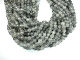 Gray Quartz Beads, 8mm Faceted Round Beads-Gems: Round & Faceted-BeadBeyond