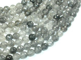 Gray Quartz Beads, 8mm Faceted Round Beads-Gems: Round & Faceted-BeadBeyond