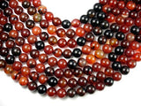 Sardonyx Agate, 12mm (12.3 mm) Round Beads-Gems: Round & Faceted-BeadBeyond