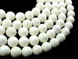 White Sponge Coral Beads, 15mm Round Beads-Gems: Round & Faceted-BeadBeyond