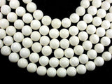 White Sponge Coral Beads, 15mm Round Beads-Gems: Round & Faceted-BeadBeyond