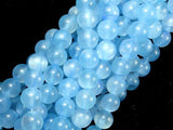 Dyed Jade, Light Blue, 10mm Round Beads-Gems: Round & Faceted-BeadBeyond