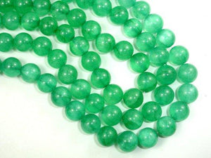 Dyed Jade- Green, 10mm Round Beads-Gems: Round & Faceted-BeadBeyond