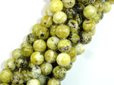 Yellow Turquoise Beads, 12mm Round Beads, 14.5 Inch-Gems: Round & Faceted-BeadBeyond