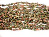 Unakite, 4-10mm Chips Beads, 35 Inch, Long full strand-Gems: Nugget,Chips,Drop-BeadBeyond