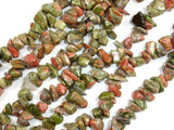 Unakite, 4-10mm Chips Beads, 35 Inch, Long full strand-Gems: Nugget,Chips,Drop-BeadBeyond