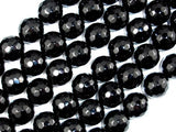 Black Onyx Beads, 14mm (13.8 mm) Faceted Round-Gems: Round & Faceted-BeadBeyond