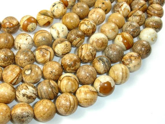 Picture Jasper, 14mm Round Beads-Gems: Round & Faceted-BeadBeyond