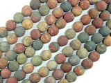 Matte Picasso Jasper Beads, 8mm, Round Beads-Gems: Round & Faceted-BeadBeyond