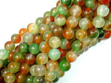Agate Beads, Round, 8mm, 15.5 Inch-Gems: Round & Faceted-BeadBeyond