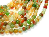 Agate Beads, Round, 8mm, 15.5 Inch-Gems: Round & Faceted-BeadBeyond