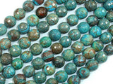 Blue Calsilica Jasper Beads, 10mm Faceted Round Beads-Gems: Round & Faceted-BeadBeyond