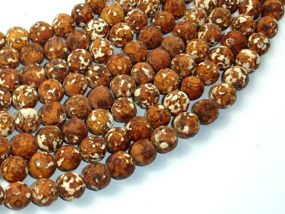 Tibetan Dzi Agate Beads, 10mm Round Beads-Gems: Round & Faceted-BeadBeyond