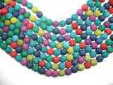 Lava Beads, Multicolored, 10mm Round Beads-Gems: Round & Faceted-BeadBeyond