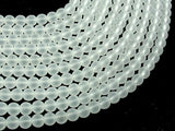 Matte Clear Quartz Beads, 6mm, Round Beads-Gems: Round & Faceted-BeadBeyond