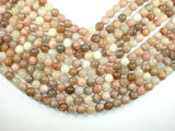 Peach / Gray Mix Moonstone, 10mm Round Beads-Gems: Round & Faceted-BeadBeyond