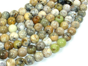 Dendritic Opal Beads, Moss Opal, 10mm Round Beads-Gems: Round & Faceted-BeadBeyond