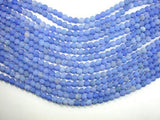 Frosted Matte Agate - Blue, 6mm Round Beads-Agate: Round & Faceted-BeadBeyond