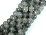 Gray Quartz Beads, 10mm Faceted Round Beads-Gems: Round & Faceted-BeadBeyond
