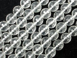 Clear Quartz Beads, 12mm Faceted Round Beads-Gems: Round & Faceted-BeadBeyond